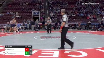 132 lbs Quarterfinal - Ian Yoder, Southern Columbia Area Hs vs Josh Popson, Brookville Area Hs