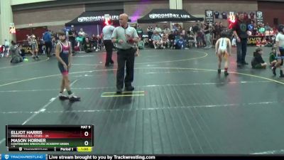 60 lbs Round 2 (6 Team) - Mason Horner, Contenders Wrestling Academy Green vs Elliot Harris, Panhandle All-Stars