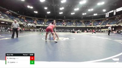 175 lbs Cons. Round 4 - Casen Lyons, Springfield (Sacred Heart-Griffin) vs Kyle Herzog, Marist