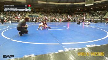 82 lbs Quarterfinal - Bryar Burch, Team Tulsa Wrestling Club vs Valentina Costa, Daughters Of Zion
