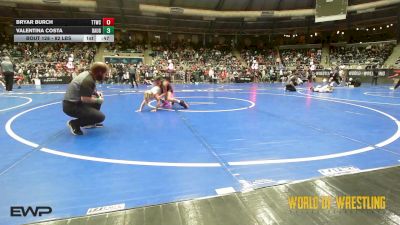 82 lbs Quarterfinal - Bryar Burch, Team Tulsa Wrestling Club vs Valentina Costa, Daughters Of Zion