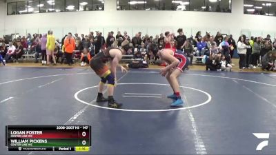 147 lbs Semifinal - William Pickens, Center Line WC vs Logan Foster, Center Line WC