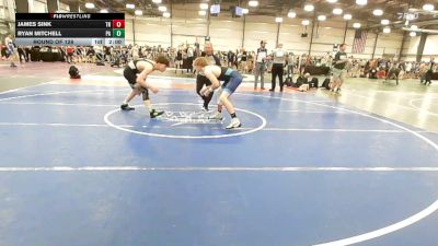 152 lbs Round Of 128 - James Sink, TN vs Ryan Mitchell, PA