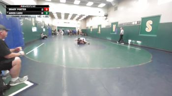 157 lbs Champ. Round 3 - Brady Porter, Spanish Springs vs Aiden Caro, Rancho Bernardo