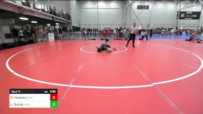 119 lbs Quarterfinal - David Vazquez, Btwc vs Justin Quiros, Jersey 74