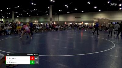 155 lbs Round 4 (16 Team) - Kalli Sutton, Nebraska Junk Yard Dogs vs Sariana Jones, Florida Girls All Stars