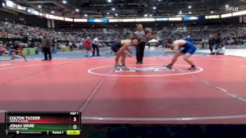 150 lbs Champ. Round 2 - Colton Tucker, Coeur D Alene vs Jonah Ware, Wasatch Utah