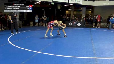 84 lbs Cons. Sub-semis - Colton Stephens, Bad Karma vs Lincoln Brower, KD Training Center