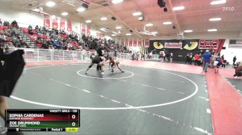 135 lbs Champ. Round 2 - Zoe Drummond, Orange Vista vs Sophia Cardenas, Eleanor Roosevelt