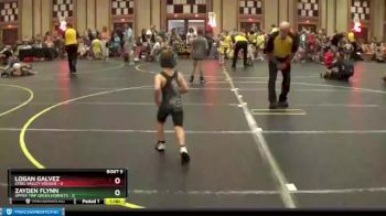 43 lbs Finals (8 Team) - Logan Galvez, Steel Valley Vouger vs Zayden Flynn, Upper Twp Green Hornets