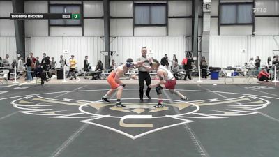 165 lbs Round Of 16 - Christopher Henzey, Rhode Island College vs Thomas Rhodes, Coast Guard