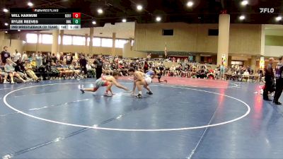 175 lbs 2nd Wrestleback (32 Team) - Rylee Reeves, Brother Melchior vs Will Hannum, North Shelby Regulators Red