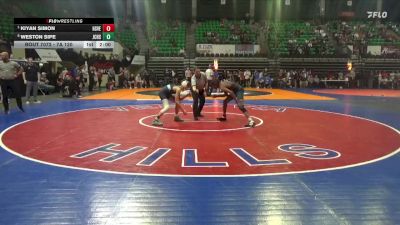 7A 120 lbs Quarterfinal - Kiyan Simon, Huntsville vs Weston Sipe, James Clemens HS