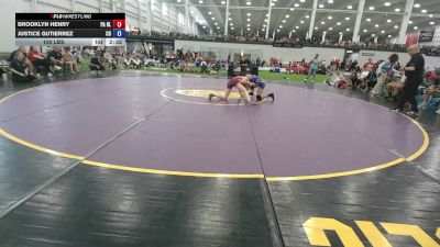100 lbs Brooklyn Henry, Pennsylvania Blue vs Justice Gutierrez, Colorado