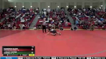 132 lbs Round 3 - Kameron Glenn, Sparkman High School vs Loriah Castro, Enterprise HS