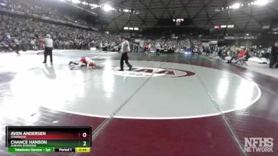 3A 113 lbs Cons. Round 5 - Chance Hanson, Auburn Riverside vs Aven Andersen, Stanwood