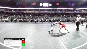 85 lbs Quarterfinal - Grady Langham, Honey Badgers Wrestling Club vs Tyler Hinton, Phenom