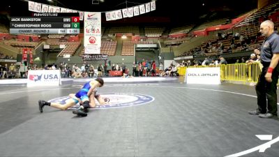 Cadet Boys Lower - 106 lbs Champ. Round 3 - Jack Bankston, Golden Hawks Wrestling Club vs Christopher Roos, Calabasas High School Wrestling