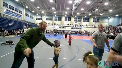 40 lbs Quarterfinal - Jonathan Robinson, Panther Youth Wrestling vs Ava Adams, Springdale Youth Wrestling Club