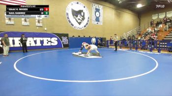 132 lbs 5th Place Match - Saul Ramirez, Santa Maria vs Isaac K. Woods, Mt. Whitney