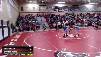 120 lbs Quarterfinal - Casen Miller, Toro World Club vs Braxton Taylor, Steelclaw Wrestling Club