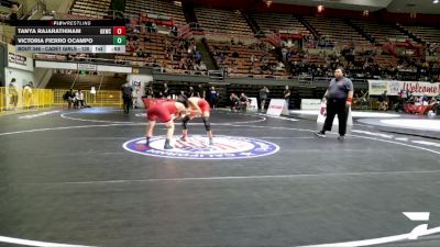 Cadet Girls - 125 lbs Cons. Round 3 - Tanya Rajarathinam, Guardian Knights Wrestling Club vs Victoria Fierro Ocampo