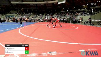 140 lbs Semifinal - Anthony Adame, Sallisaw Takedown Club vs Ralfie Cox, Weatherford Youth Wrestling