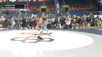 126 lbs Cons. Rd Of 32 - Saitaro Kong, Minnesota vs Carson Blum, Michigan