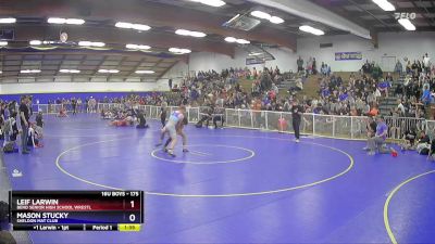 175 lbs 1st Place Match - Leif Larwin, Bend Senior High School Wrestl vs Mason Stucky, Sheldon Mat Club