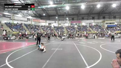 72 lbs Quarterfinal - Lyla Wiley Stewart, Del Norte Wrestling vs Delaney McGee, Fort Lupton