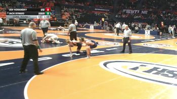 3A 144 lbs Cons. Round 1 - Zev Koransky, Oak Park (O.P.-River Forest) vs Jack Strezo, New Lenox (Lincoln-Way West)