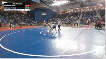 150 lbs Cons. Round 1 - Michael Pocius, Seton Hall Prep vs Brandon Yoon, Gilman School