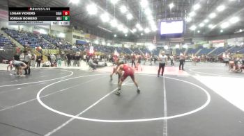 126 lbs Quarterfinal - Logan Vickers, Colorado Top Team vs Jordan Romero, Mile High WC