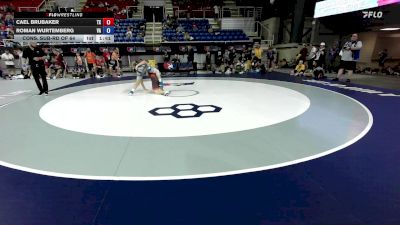138 lbs Cons. Sub-rd Of 64 - Cael Brubaker, TX vs Roman Wurtemberg, VA
