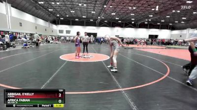 120 lbs Cons. Round 3 - Abbigail O`kelly, Yukon vs Africa Fabian, Belton JV