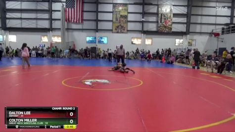 80 lbs Champ. Round 2 - Dalton Lee, Defiant vs Colton Miller, Great Neck Wrestling Club