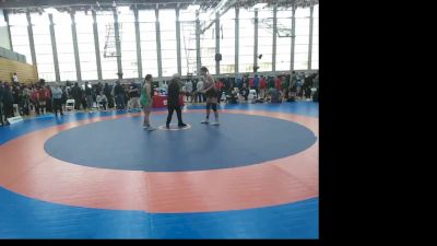 65 W Cons. Round 1 - Myah Clatney, USask/Saskatoon Wrestling Club vs Grace Cooper, Evergreen