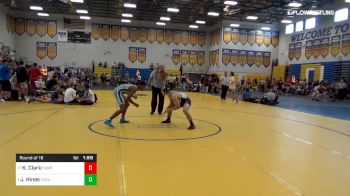 132 lbs Round Of 16 - Kaleb Clark, Camden Elite vs Jaekus Hines, Attack