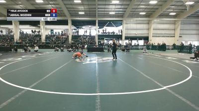 131 lbs Semifinal - Abigal Mozden, Mount Union vs Yele Aycock, North Central College