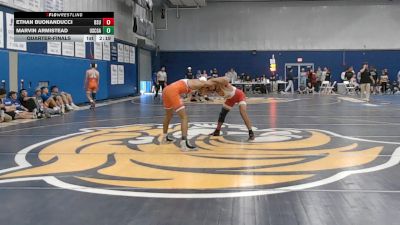 133 lbs Quarterfinal - Ethan Buonanducci, Bridgewater State vs Marvin Armistead, Coast Guard