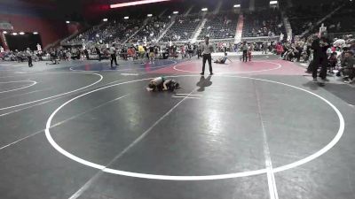 54 lbs Semifinal - Azerijah Bonney, Pomona Elite vs Jaxson Staples, Pueblo County WC
