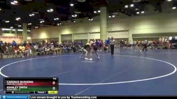 132 lbs Round 1 (10 Team) - Cadence Bushong, Iowa Pin-A-Sarus vs Kinnley Smith, Queen Bees