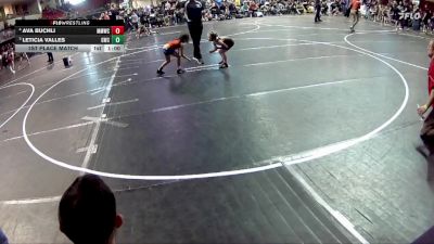 47-50 lbs 1st Place Match - Ava Buchli, Meridian Mustang Wrestling Club vs Leticia Valles, Gering Wrestling Club