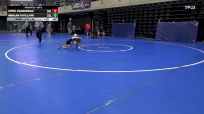 58 lbs Consi-qtrs - Owen Zimmerman, Sholola vs Knolan Pavillard, Collegeville