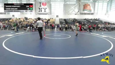 170 lbs Champ. Round 2 - Owen Englert, HF-L Wrestling vs Mason Humphrey, Canandaigua Youth Wrestling Club