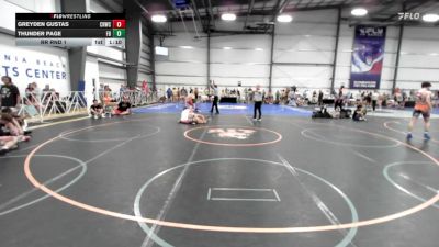 152 lbs Rr Rnd 1 - Greyden Gustas, Camp Reynolds vs Thunder Page, Flickr Boyz Trailglazers