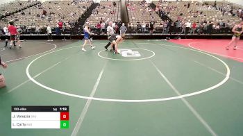 133-A lbs Semifinal - Jacob Venezia, Sacred Heart vs Luke Carty, Mat Return