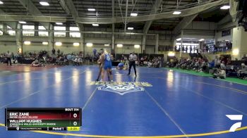 157 lbs 7th Place Match - William Hughes, Johnson & Wales University (Rhode Island) vs Eric Zane, Rhode Island College