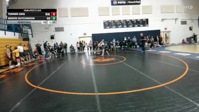 145 lbs Semifinal - Turner Geis, Worland Middle School vs Monte Hutchinson, Cody Middle School