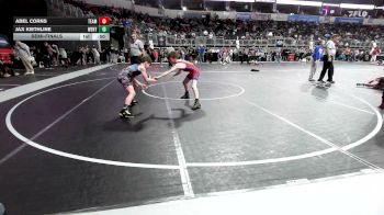 92 lbs Semifinal - Abel Corns, Team Northstars vs Jax Kiethline, Wentzville Wrestling Federation